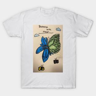 Butterfly and Flower T-Shirt